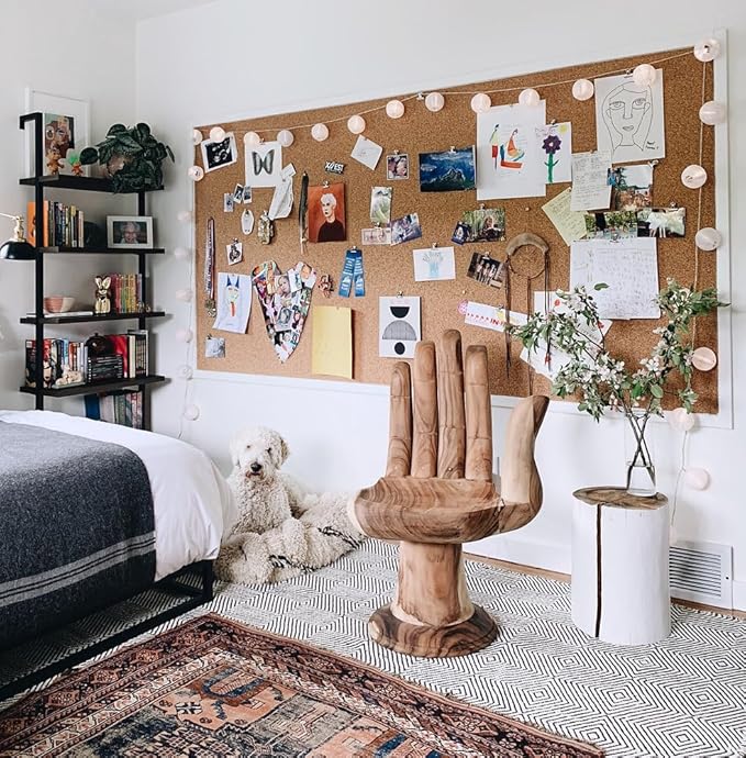 Manton Cork Premium Cork Roll - 4' x 24' x 1/2", 100% Natural Facing Grade Material for Bulletin Boards, Decorative Photo and Message Push Pin Displays - Perfect for Home, School, and Office