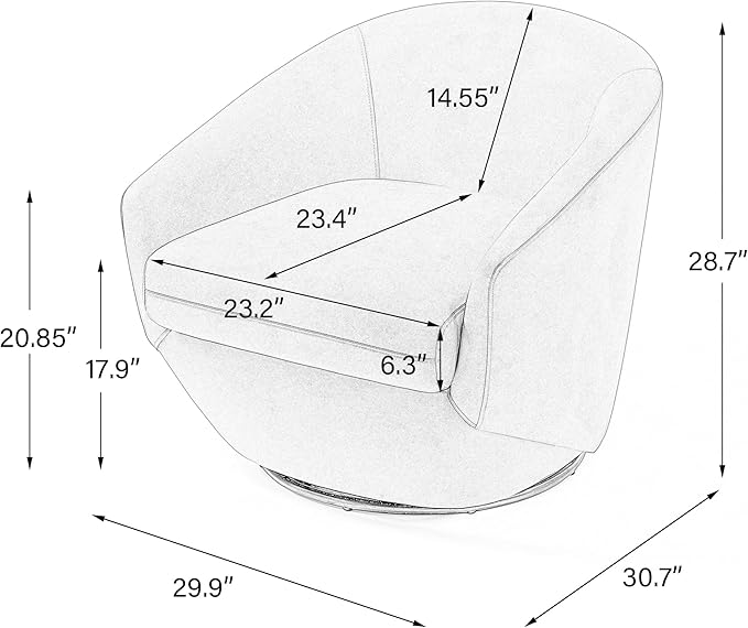 UIXE Faux Leather Swivel Accent Chairs Set of 2, Barrel Chair Upholstered Club Armchair for Living Room, Comfy Single Sofa Bedroom Side Reading Seat - Green