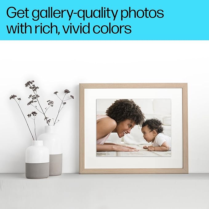 HP Premium Plus Photo Paper, Glossy, 8.5x11 in, 50 sheets (CR664A), White, Pack 1