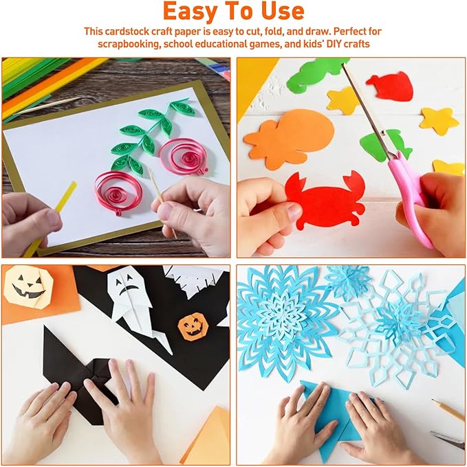 MAXECHO 8.5" X 11" Colored Cardstock Bulk 150 Sheets 30 Assorted Colors Construction Paper Card Stock Printer Paper for DIY Crafts, Kids School Supplies, Cricut, 180 GSM