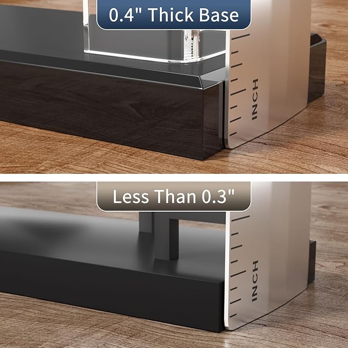 NIUBEE Acrylic Business Card Holder: Clear Plastic Business Cards Display Stand for Desk - Gift Card Organizer for Office 8 Pieces