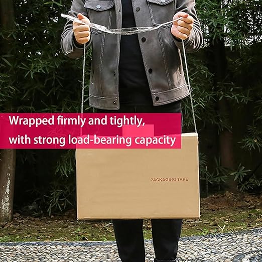 Clear Packing Tape with Tape Gun - Strong Adhesive, Ideal for Shipping and Packaging,6 Rolls 2 Inch X 110 Yards Shipping Packaging Tape