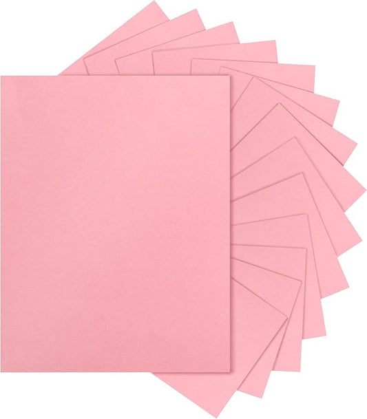 100 Sheets Candy Pink Cardstock 8.5 x 11 Crafting Paper, 200gsm/75lb Premium Heavyweight Paper Card Stock for Wedding Invitations, Cards Making, Greeting Cards, Girlfriend, Scrapbooking