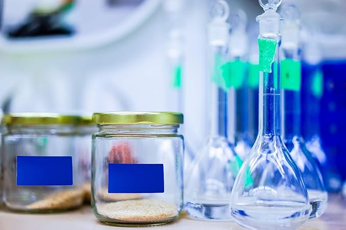 Royal Green Silver Foil Stickers Rectangle Labels Great for Tags Sticker Seals and Gift Favors 40mm x 19mm (1.57 inch x 0.75) - 500 Pack