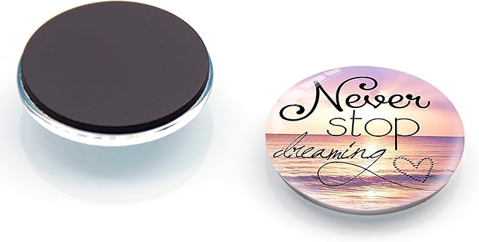 12Pcs Glass Refrigerator Magnet Fridge Sticker,Motivationa Fridge Magnets Decoration for Crafts,Strong Fridge Magnets for Kitchen, School,Office Whiteboard, Cabinet and Dishwasher