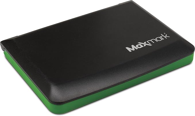 MaxMark Large Green Stamp Pad - 2-3/4" by 4-1/4" - Premium Quality Felt Pad