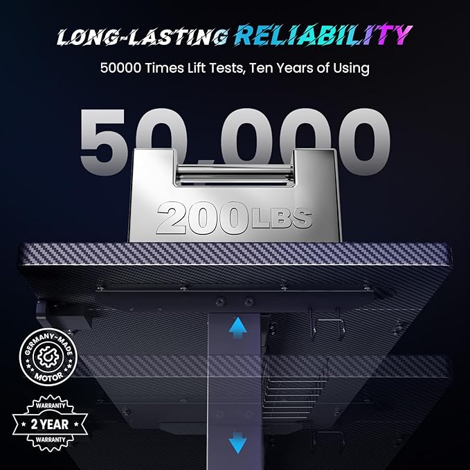 SIAGO Electric Standing Desk Adjustable - 63 x 24 Inch Sit Stand up Desk with Cable Management - 3 Memory Preset Adjustable Height Table