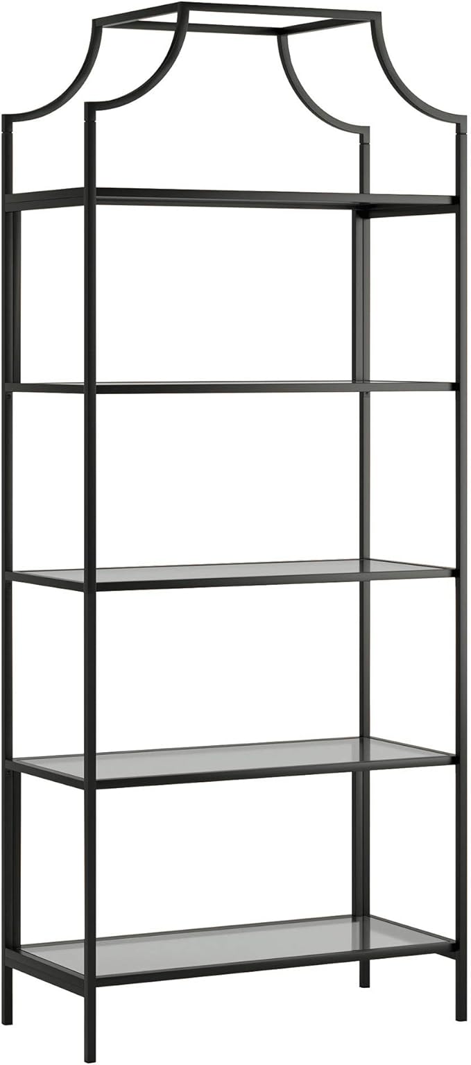 Sauder Harvey Park Bookcase/Book Shelf, Black