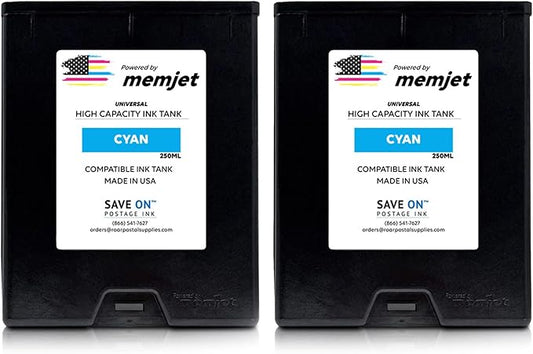 Formax CJ-21 Memjet Ink Compatible High Capacity Cyan Printer Ink Tank (500ml) - Precision Printer Ink Cartridge for ColorMax7 & ColorMax8 Printers - Fade-Resistant Replacement Inkjet Printer Ink