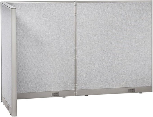 GOF Freestanding L Shaped Office Partition, Large Fabric Room Divider Panel, 36" D x 96" W x 60" H