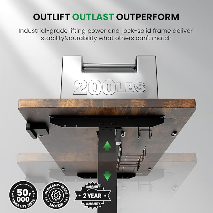 SIAGO Electric Standing Desk Adjustable - 63 x 24 Inch Sit Stand up Desk with Cable Management - 3 Memory Preset Adjustable Height Table