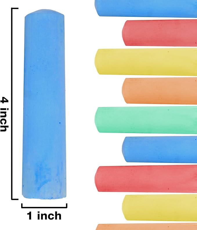 Kid Made Modern 60 count Variety Pack of Sidewalk Chalk 3 packs of 20 count Sidewalk Chalk