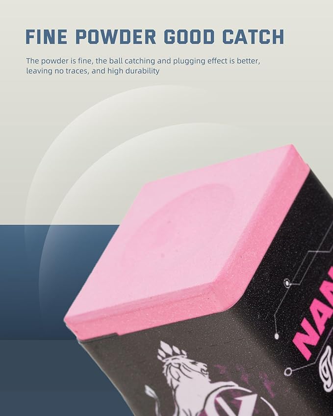 KONLLEN Pool Cue Chalk Nano Technology Billiard Chalk for Professional Tournament Dedicated Pool Chalk (Outstanding Performance, Reduce Miscue, Durable)