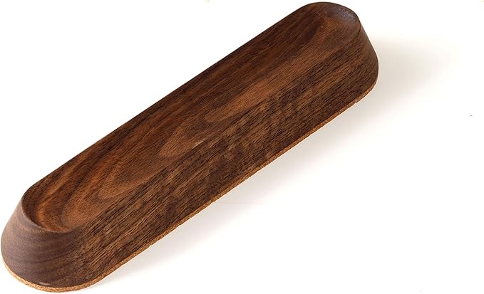 Wood Pen Tray – Handmade Walnut Desk Organizer, Minimalist Pen Holder for Office, Home, Gift (MODEL-2-WALNUT)