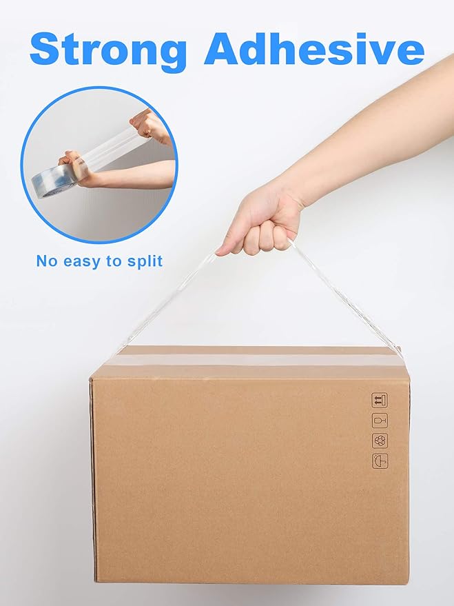 JARLINK Clearer Packing Tape 24 Rolls, Heavy Duty Packaging Tape for Shipping Packaging Moving Sealing, 2.8mil Thicker, 1.88 inches Wide, 60 Yards Per Roll, 1440 Total Yards