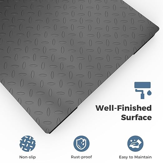 48"x48" Industrial Floor Scale, Professional Platform Scale with Digital Indicator, Weighing Scale for Warehouse Shipping and Industrial Use, 10000 lb x 1 lb, Black