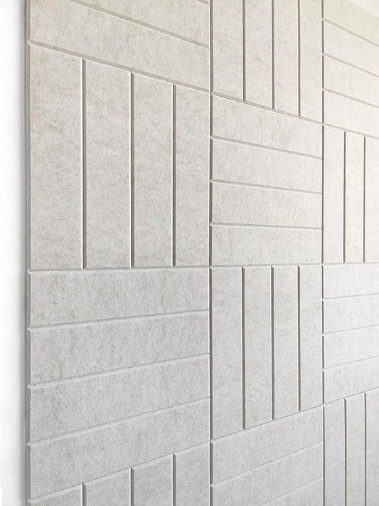 Large Cork Board Alternative - 12-Pack Felt Wall Tiles with Safe Removable Adhesive Tabs, Cork Wall Tiles Bulletin Board Home Office Essentials -