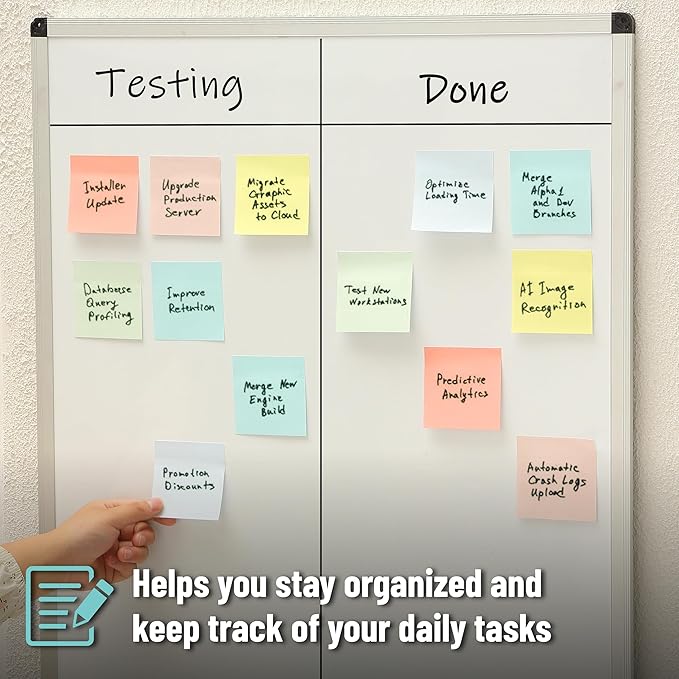 Mr. Pen- Sticky Notes, 3”x3”, 12 Pads, 600 Sheets, Macaroon Colors Sticky Notes, Sticky Note, Self-Stick Note Pads, Back to School Supplies