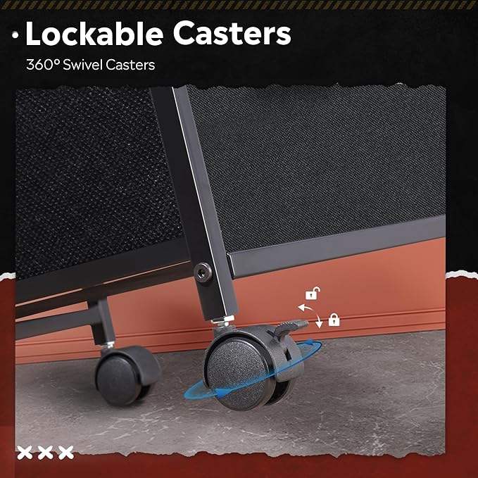 DEVAISE Mobile File Cabinet, Rolling Printer Stand with Open Storage Shelf, Fabric Vertical Filing Cabinet fits A4 or Letter Size for Home Office, Black