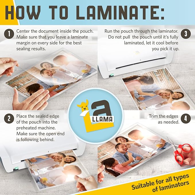 Thermal Laminating Pouches, 9 x 11.5 Inches, 5 Mil Thick, 20 Pack, Suited for Letter Size Laminating Sheets 8.5 x 11