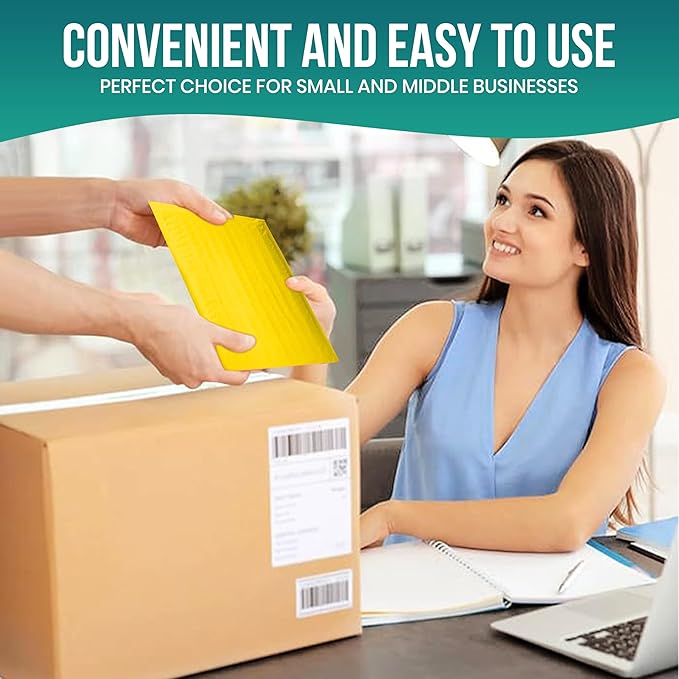 Levex - #2 8.5" x 12" [10 Pack] Yellow Poly Bubble Mailers, Padded Envelope Mailers, Packing Envelope & Mailing Bags for Shipping