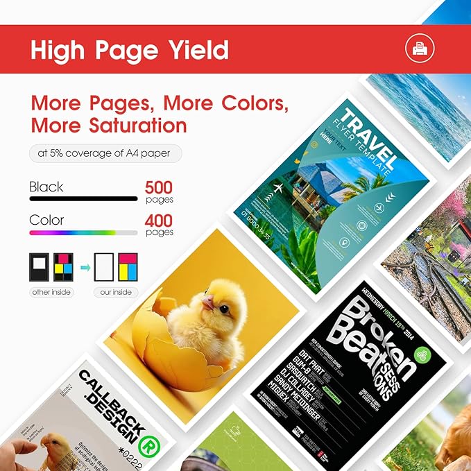 LLAOLLAO Remaunfactured Ink Cartridge Replacement for Canon 245XL 246XL Combo Pack PG-245 CL-246 for Pixma MX490 MX492 TR4520 MG2522 TS3322 TS202 TR4522 MG2920 Printer (1 Black, 1 Color)