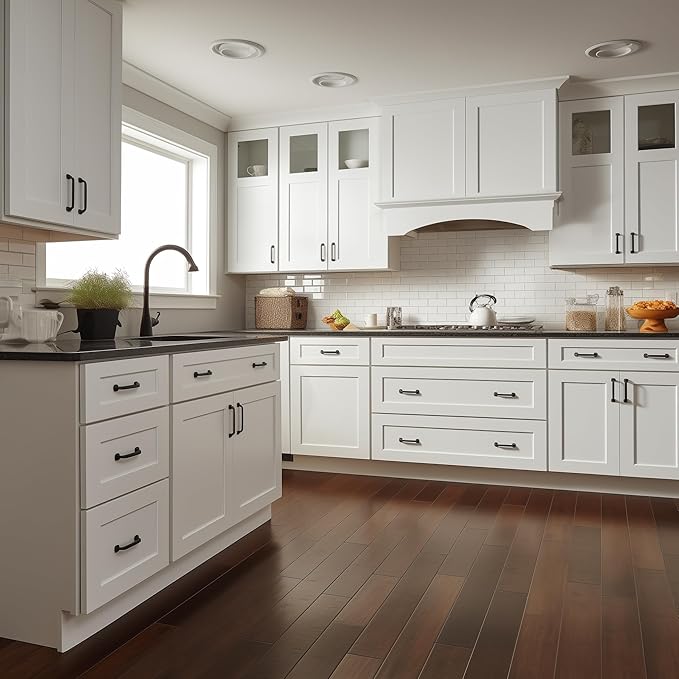 Shaker Style White RTA Base Drawer Cabinet by Solid Wood for Kitchen, Bathroom, Bedroom or Office with 3 Drawers and Soft Close(30" W x 24" Depth x 34-1/2" H)