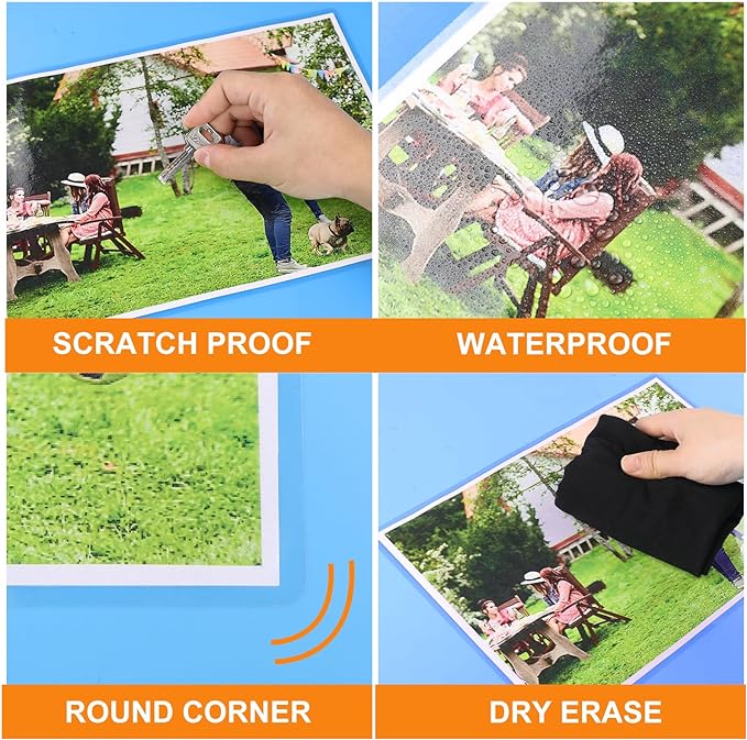 CAREGY 600 Pack Laminating Sheets,Holds 8.5 x 11 Inch Sheets,Thermal Laminating Pouches, 3 Mil, 9 x 11.5 Inches Lamination Sheet Paper for Laminator, Round Corner Letter Size