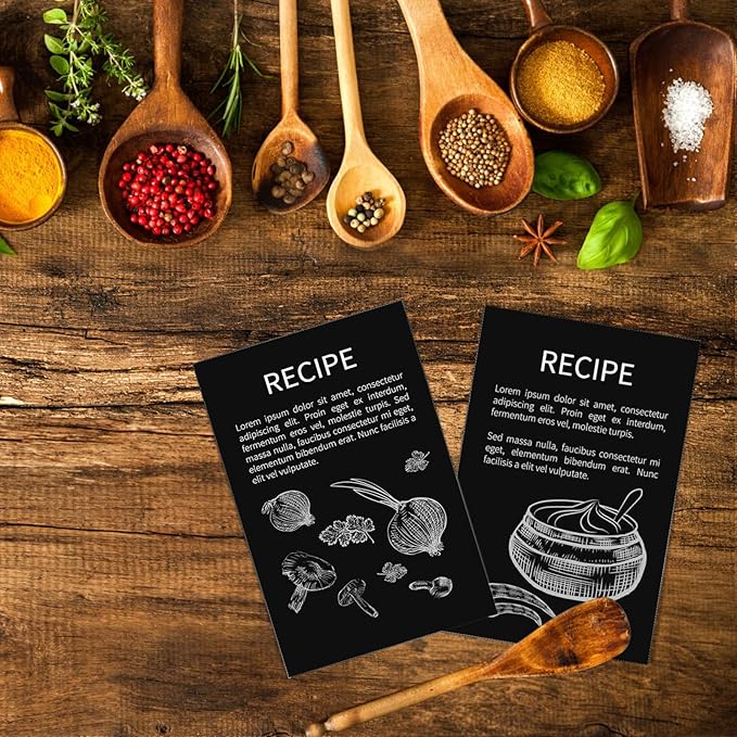 100 Pack Black Blank Index Cards 4x6 Card Stock Paper, Goefun 80lb Heavyweight Cardstock Unlined Notecards for Postcards, Photo Paper, Recipe