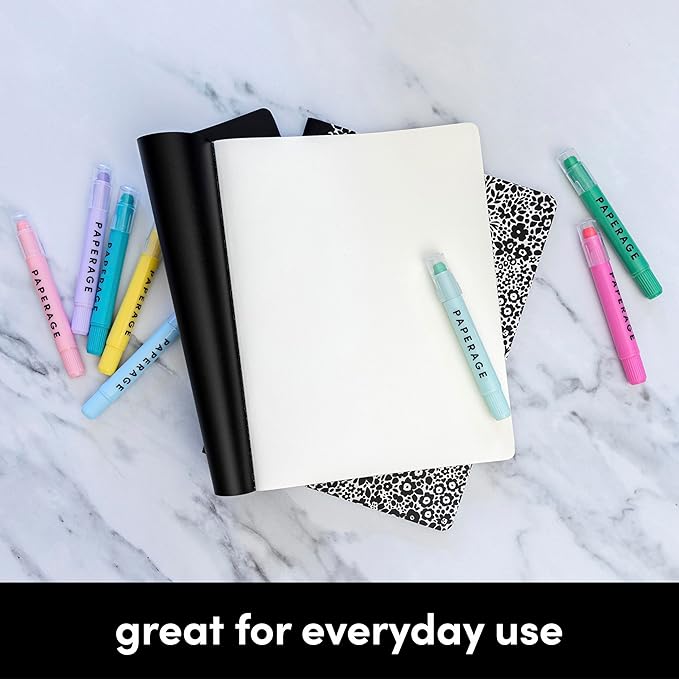 PAPERAGE Soft Cover Lined Journal Notebook, 2 Pack, (Blush), 100 Pages, Large 7.5 inches x 9.5 inches, College Ruled, Ideal for Note Taking & Travel Journal