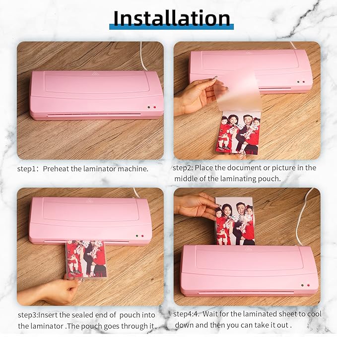 Uinkit 4 Mil 100 Pack Legal Size Thermal Laminating Pouches, 9x14.5-Inches, Clear Glossy Lamination Sheets Laminator Pockets