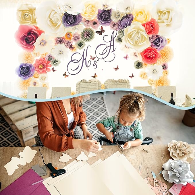 100 Sheets Cream Shimmer Cardstock 8.5 x 11 Off White Paper, Goefun 80lb Ivory Card Stock Printer Paper for Invitations, Certificates, Crafts, Card Making