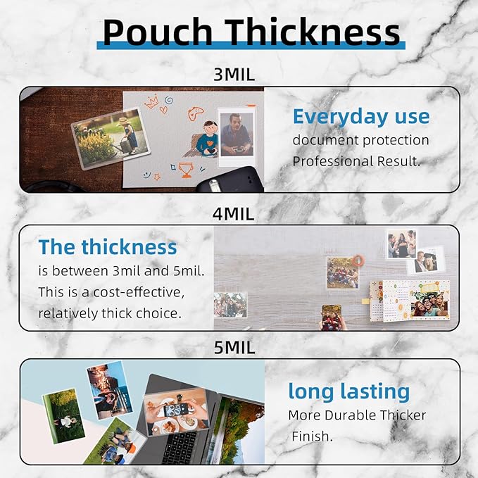 Uinkit 4 Mil 100 Pack Legal Size Thermal Laminating Pouches, 9x14.5-Inches, Clear Glossy Lamination Sheets Laminator Pockets