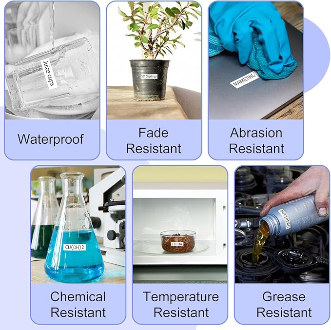 2 Pack Compatible for Ptouch Label Maker Tape 9mm 0.35 Laminated White TZe TZe TZ Tape TZe-221 TZe221 TZ221 for PT-1290SBVP PT-1300 PT-1500PC PT-1600 PT-1700 PT-1750 PT-1750SC