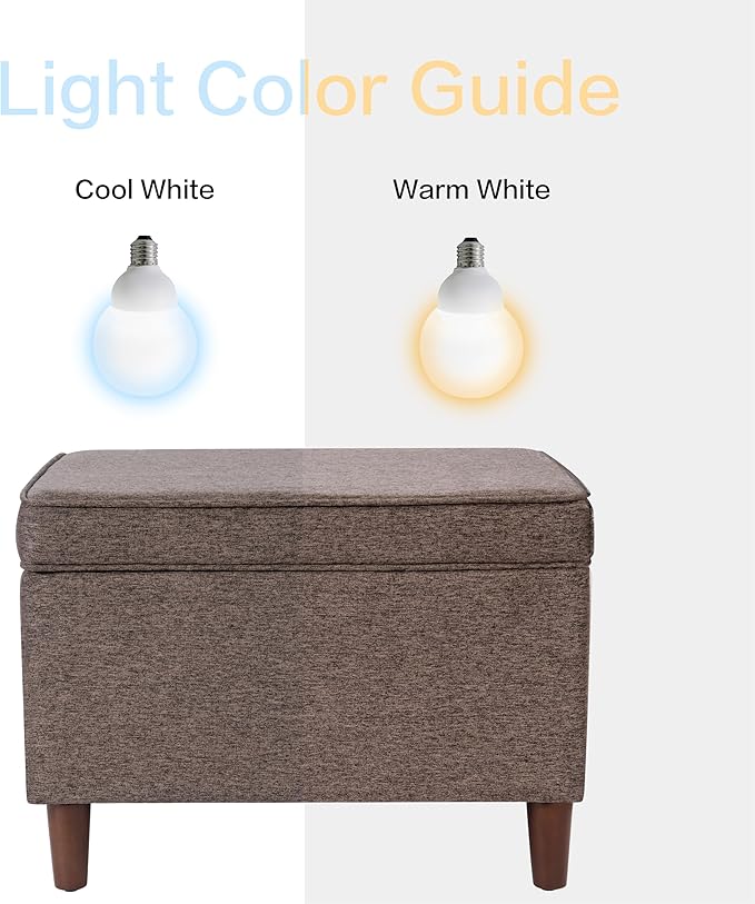 Home Decor | Dinah Collection Modern Storage Ottoman | Ottoman with Storage for Living Room & Bedroom (Chocalate Brown)