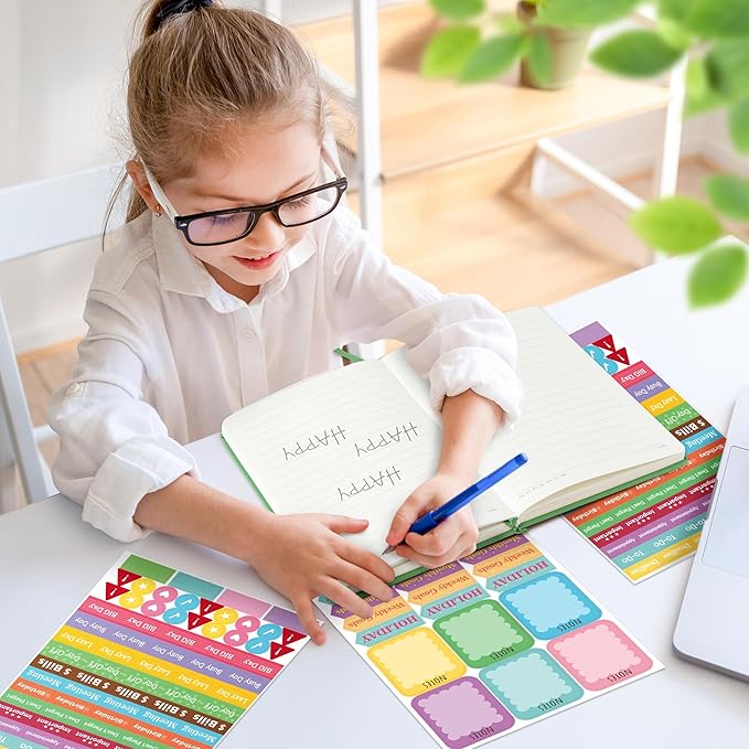 B1ykin Hardcover Ruled Journal Notebook with Planner Stickers, 196 Pages PU Leather Journal Notebook Journals Diary Notepad for Writing Travel Business Work School College Taking (Black Cat Floral)