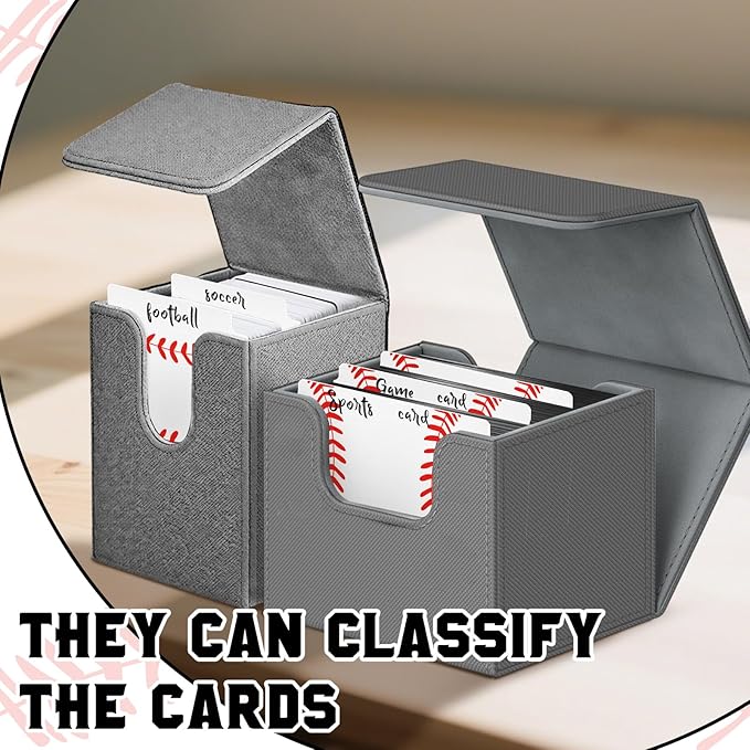 50pcs Baseball Card Dividers Plastic Index Card Storage Dividers with Tabs for Boys Gifts Card Separators for Sports Recipe Game Card Organize
