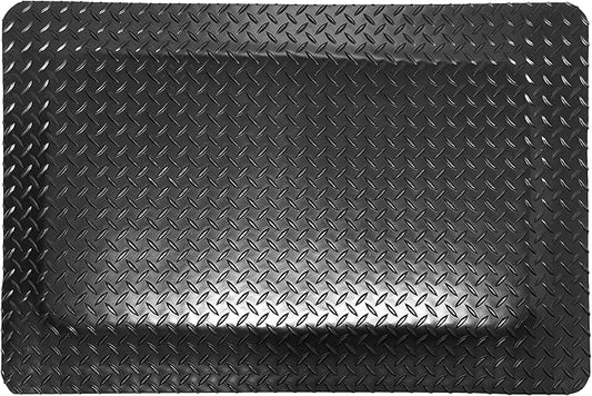 Rhino Mats, American Classic Diamond Anti-Fatigue Mats, Industrial Ergonomic Comfort Standing Mat for Work, Home, Garage, Office, Kitchen or Anywhere (Black 9/16" Thick, 4 FT. x 21 FT.)
