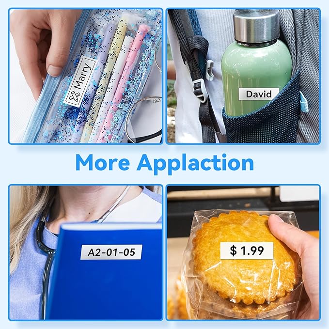 15 PK Label Maker Tape Replacement fot Brother P Touch TZe-231 12mm 0.47" Laminated Label Maker Refills- Compatible with Brother P Touch PT-D210 D220 D200 H110 D410