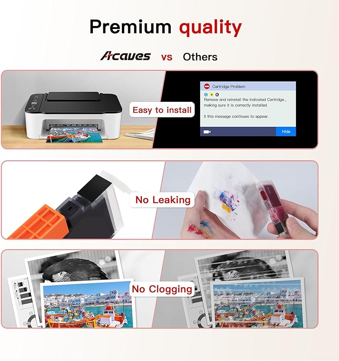 PGI-280XXL/CLI-281XXL for Canon Ink 280 281 Replacement for Canon TR8620 Ink Cartridges High Page Yield Work for PIXMA TR8620 TR8620A TR7520 TS8220 TS6120, 6 Pack PGBK/PB/Black/Cyan/Magenta/Yellow