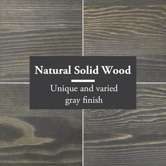 MyGift Barnwood Gray Wood Desktop Bookshelf Organizer, Expandable Adjustable Display Shelf Book Rack