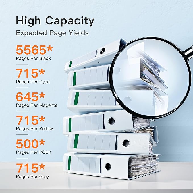 E-Z Ink 270 271 XL Ink Cartridges Compatible for Canon PGI-270XL CLI-271XL 6 Color Value Pack, use with TS9020 MG7720 TS8020 MG5720 MG5721 MG5722 MG6820 MG6821 MG6822 TS5020 TS6020 Printer