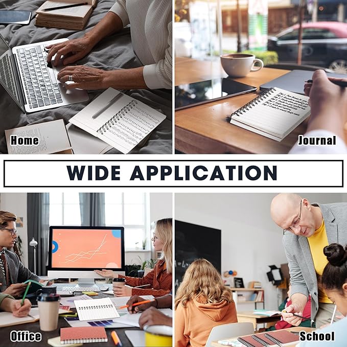 Jutom 18 Pcs Small Spiral Notebooks Memo Pads 3x5 Bulk Small Pocket Notebooks Mini Notepads with Lined Pages Mini Journals for Office Back to School Work Writing Supplies, 120 Pages (Rose Gold)