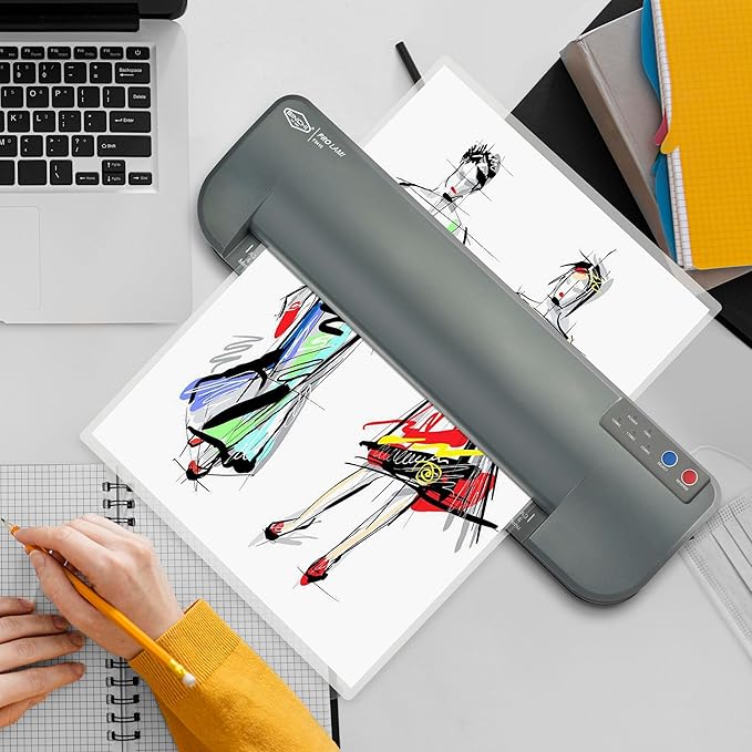 SINCHI 13-Inch Thermal Laminator & Foil Applicator, 3–10 Mil, 4-Roller, 55s Warm-Up, 40 in/Min, Auto Shutoff, Commercial-Grade Laminating Machine with 10 Pouches for Office, School, Crafts & DIY
