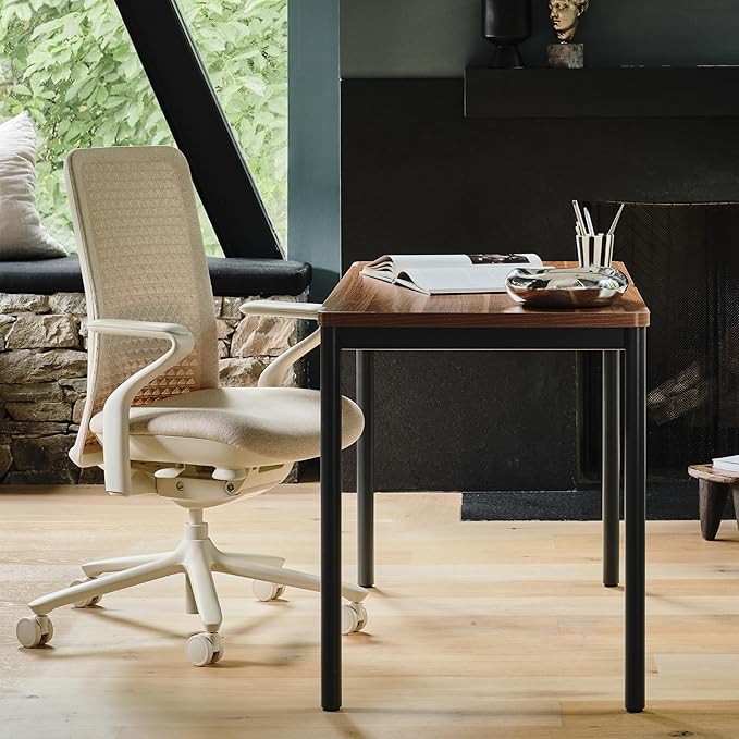 Branch Verve Chair - High Performance Executive Office Chair with Contoured Seat Back and Adjustable Lumbar Rest - High Density Foam Cushion with Aluminum Base - Up to 275 lbs - Wheat