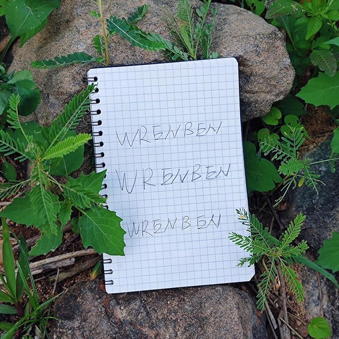 2PCS Waterproof Spiral Notebooks (4.8"x7", Orange)