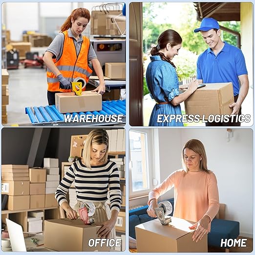 24 Rolls Clear Packaging Tape Bulk, 3" X 55 yd Shipping Tape Bulk, Total 1320 Yards, 2.7 mil, 3" Core, Heavy Duty Packing Tape Refills for Moving Boxes, Package, Mailing