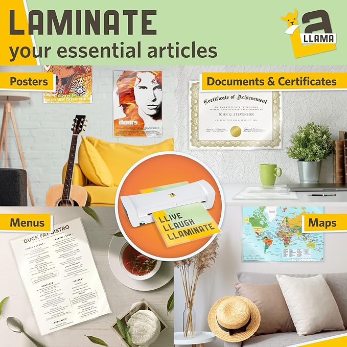 Thermal Laminating Pouches, 11.5 x 17.5 Inches, 3 Mil Thick, 20 Pack, Suited for Menu Size Laminating Sheets 11 x 17