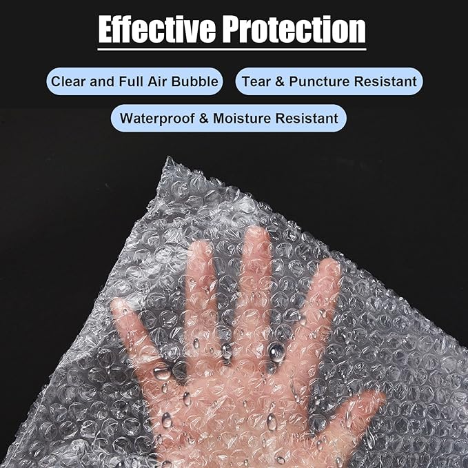5 Pack Extra Large Bubble Pouches 20 * 24 Inch Clear Bubble Pouch Wrap Bags for Packing Shockproof Cushioning Wrap Bag for Shipping Moving Fragile Dishes China Plates Painting Fragile Items