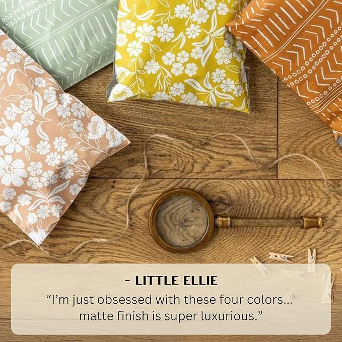 Poly Mailers 6x9 Inch 100 Pack Small Shipping Bags Strong Thick Mailing Envelopes | Self Sealing Adhesive | Waterproof & Tear Resistant | Small Business Packaging for Clothing - Boho Sage Green